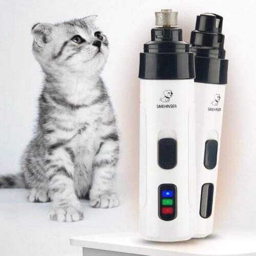 Dog Nail clipper for Dogs Nail Clippers Pet Grinder Short Unhas Gato for Cats Nail Clipper USB Animal Grooming Trimmer Low Noise