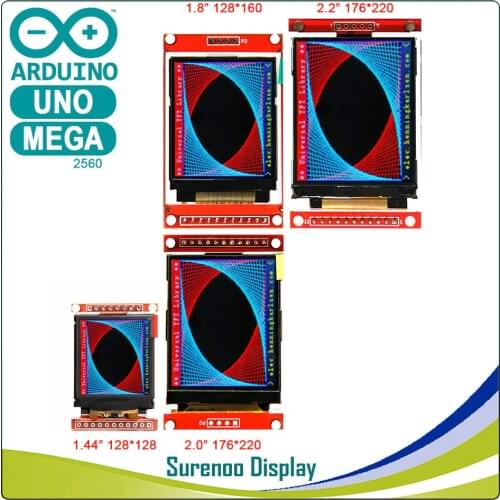 1.44, 1.8, 2.0, 2.2 inch Serial SPI TFT LCD Display Module Screen ST7735S ILI9225G Drive Board For Arduino / STM32 / 51/ AVR