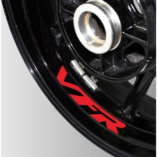 Motorcycle Reflective wheel Tire logo creative stickers rim inner Decorative waterproof decals For Honda VFR 750 800 400 1200