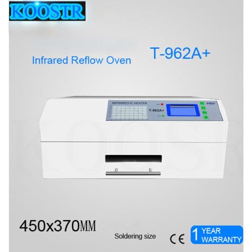 New Arrival PUHUI T-962A+ Infrared IC Heater T962A+ Reflow Oven BGA SMD SMT LED PCB Rework Station T 962A Plug Soldering Station