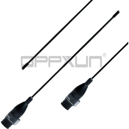 OPPXUN for Yaesu NA666 NA-666 Antenna SMA J M Male Connector 144 430 MHZ 23CM UHF VHF Dual Band Handheld Walkie Talkie Ham Radio