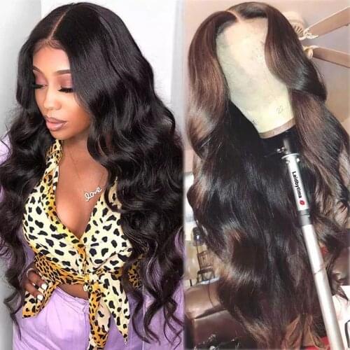 Cheap Human Hair Wigs Body Wave Wig Transparent Human Hair Lace Wigs 180 Density Wavy Body Wave Wig T Part Brazilian Hair Wigs