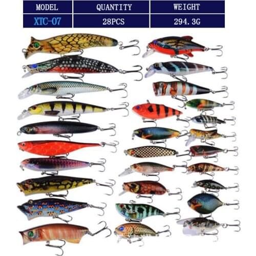RQNQ The Latest Multi-bait Bait Various Waters Mixed Set Minnow Bait Hard Bait Accessories Eat All Bait Bait Accessories