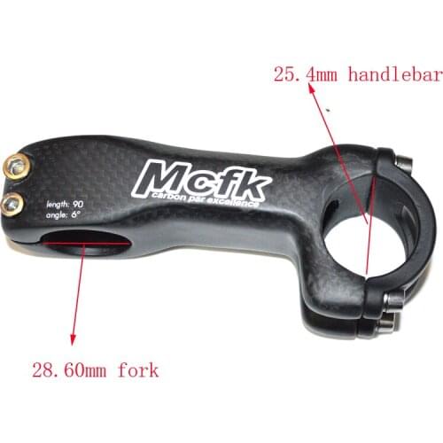 MCFK Road Bike Stem Mountain Bicycle MTB Cycling Riser Handlebar Stem 25.4mm 28.60mm Fork 70 80 90 10 120MM Bicycle Parts