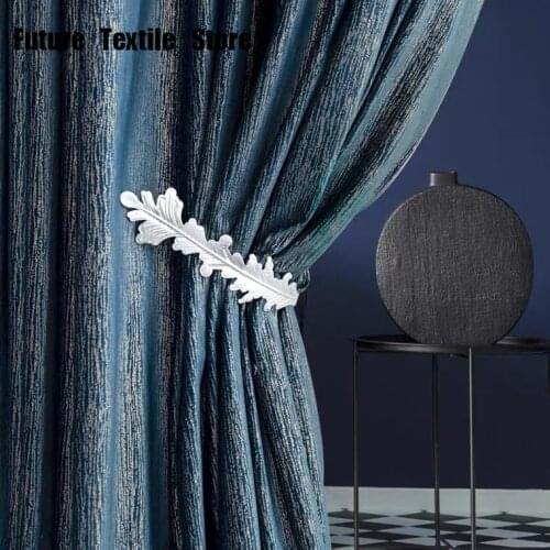 Light Luxury Modern Minimalist High-end Flannel Bronzing Curtains Custom Villa Curtains Curtains for Living Dining Room Bedroom