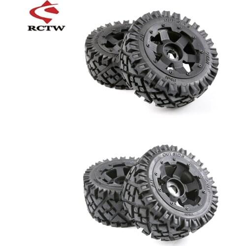 All-terrain Front or Rear Wheel Assembly Set for 1/5 Hpi Rofun Rovan Km Baja 5b ss Rc Car Toys Parts
