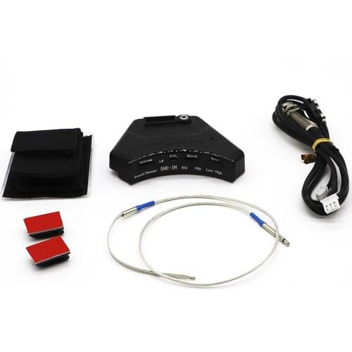 High-quality Soundhole Guitar Pickup for Acoustic Classical Guitar with Mic Silver Piezo Guitar Preamp Black