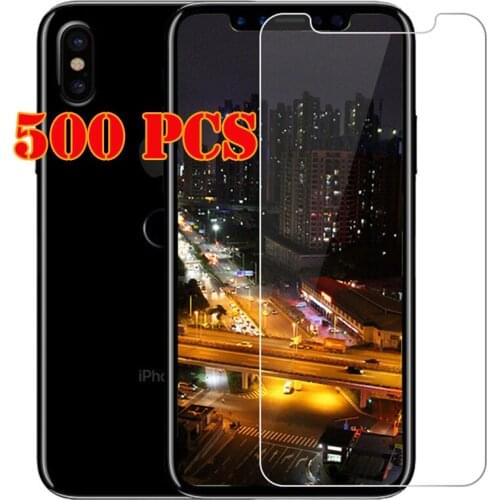 500pcs 2.5D Tempered Glass 9H Premium Screen Protector Film Guard For iPhone 12 Mini 11 Pro Max XS XR X 8 7 6 6S Plus SE 5 5S