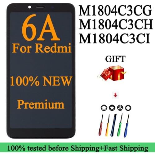 100% NEW M1804C3CG M1804C3CH M1804C3CI Premium Quality LCD for Xiaomi Redmi 6A Display Touch Screen Display Assembly Repair Part