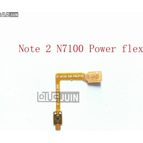 10PCS For Samsung Galaxy Note 2 N7100 Power Button Switch Connector Flex Cable