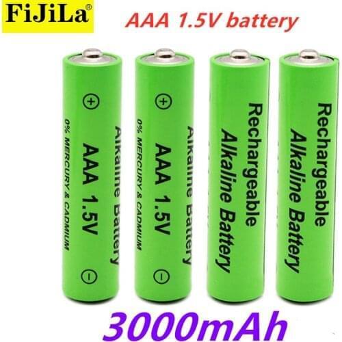 2021 lot New AAA battery 3000mAh 1.5V alkaline AAA rechargeable battery for remote control toy light battery