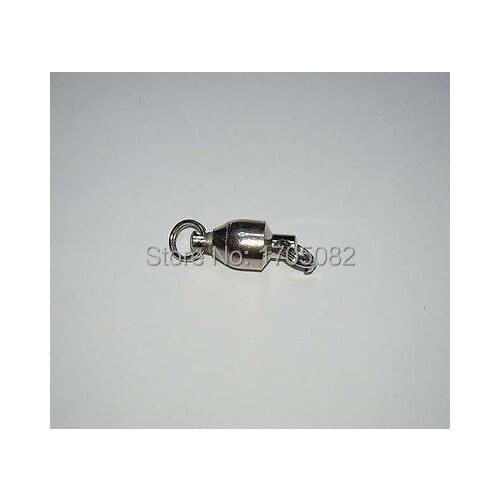 50pcs #3 spinner bait ball bearing swivels with 2 split rings, nickle color