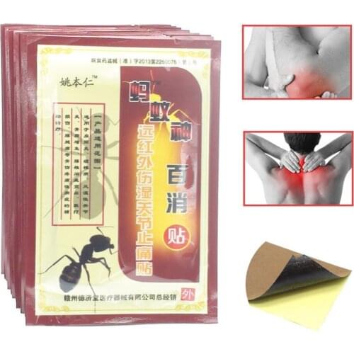80pcs Joint Knee Pain Relief Black Ant Medicated Plaster Body Massage Relaxing Patch self Heater Rheumatic Arthritis Patch