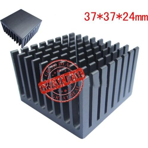 Free Ship 50PCS Custom high quality Aluminum Heatsink 37*37*24MM Super thermal block For IC etc