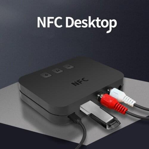 Ti-800 NFC Bluetooth-compatible Audio Receiver 3.5mm AUX RCA Support U Disk for Speaker Car Music Receiver HiFi Audio Adapter
