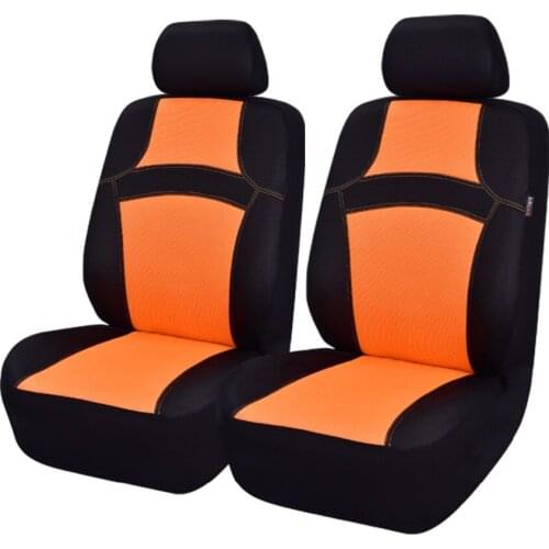 Car-pass 6 Pcs Car Seat Covers 2 Front Mesh Fabric Four Seasons Universal Seat Cover Fashion Car Accessories Fit For Toyota Audi