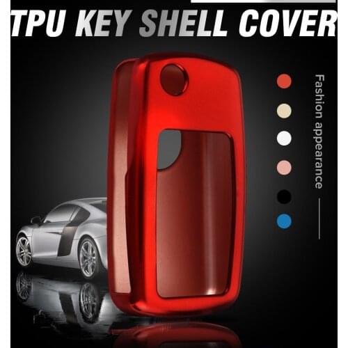 TPU Car Key Case For Volkswagen for VW Passat Golf Jetta Bora Polo Sagitar Tiguan CC Transporter Cover Protector 2009 - 2013