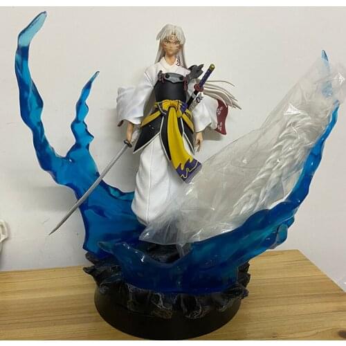 Sesshomaru GK Inuyasha Action Figure Figurine Statue Demon Dog Anime Collectible Model Doll Toys Gifts 31CM