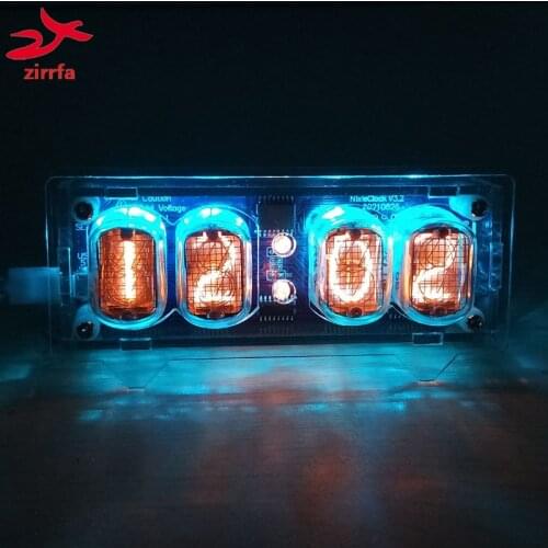 Zirrfa Electronic DIY kit in12 Nixie Tube digital LED clock gift circuit board PCBA, No tubes