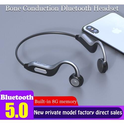 Bone Conduction Headphones Bluetooth Wireless Headsets MP4 Player With 8G Memory Music Headset Waterproof With Mic For Running