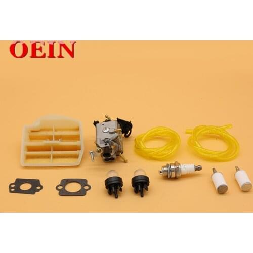 Carburetor Air Fuel Line Filter Kit for Husqvarna 445 450 445E JONSERED CS2245S 506450401 ZAMA C1M-EL37B CARB Chainsaw Parts