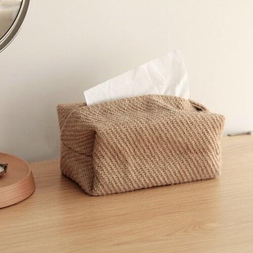 Japanese Style Tissue Boxes Simple Creative Living Room Decoration Toilet Paper Portable Tissue Servilletero Household Eg50zj