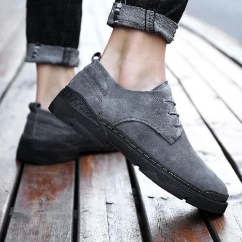 Spring Cow Suede Leather Men Oxford Casual Sneakers Comfortable Footwear Fashion Sneakers Men Comfortable All Match Light Shoes