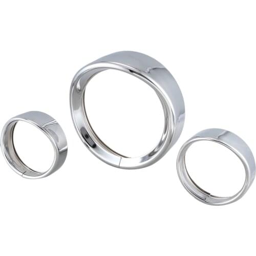 Motorcycle 7 Inch + 4.5 Inch Headlight Trim Ring Visor Style for Touring Road King Electra Glide Softail Fld/Flh Motorcycle Acce