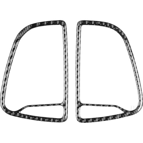 Carbon Fiber Interior Cover Conditioner Adhesion Promoter Dashboard For Dodge Air Outlet Trim Sticker