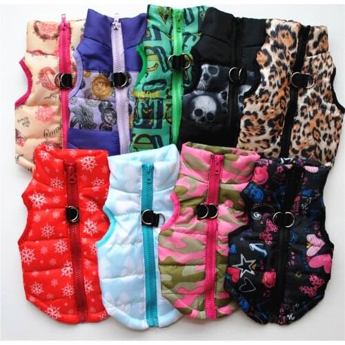 Pet Clothes Puppy Outfit Vest Warm Dog Clothes Vest For Small Dogs Winter Windproof Pets Dog Jacket Coat Chihuahua Costume