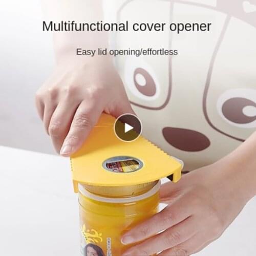 Bottle Opener Can Opener Bottle Cap Fast Jar Opener Easy Grip Creative Multi-function Bottle Opener Twist Off Lid Quick Opening