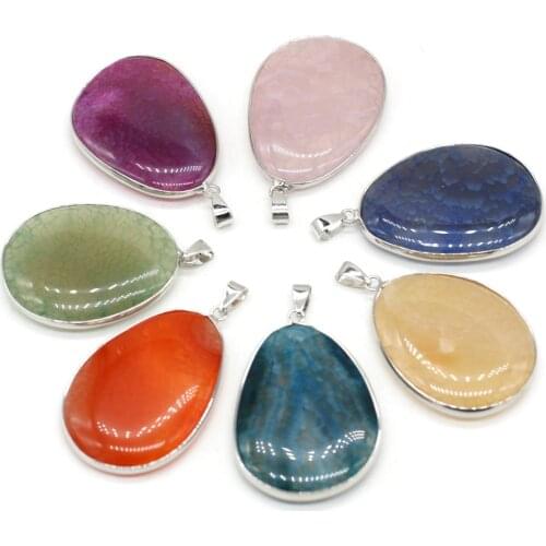 Hot!! Natural Scale Agates Pendants Red/Blue/Yellow Onyx Pendant for Jewelry Making DIY Fashion Necklace Earrings Accessory