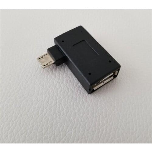 90 Degree Left Angle Micro USB to USB Type A Adapter Male to Female OTG Converter Connector
