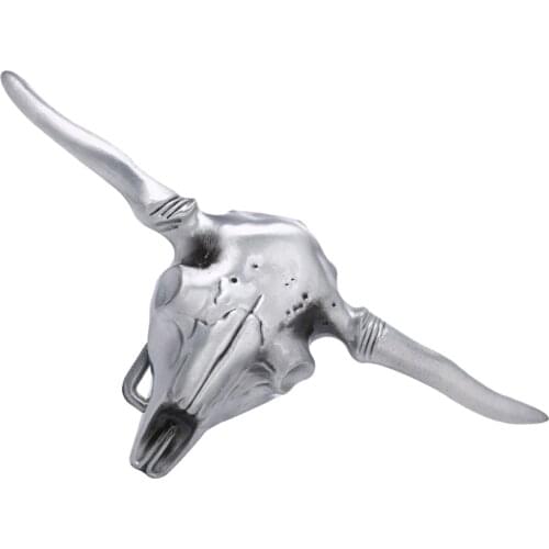 Retro Vintage Western 3D Cow Head Zinc Alloy Mens Belt Buckle Novelty Gift