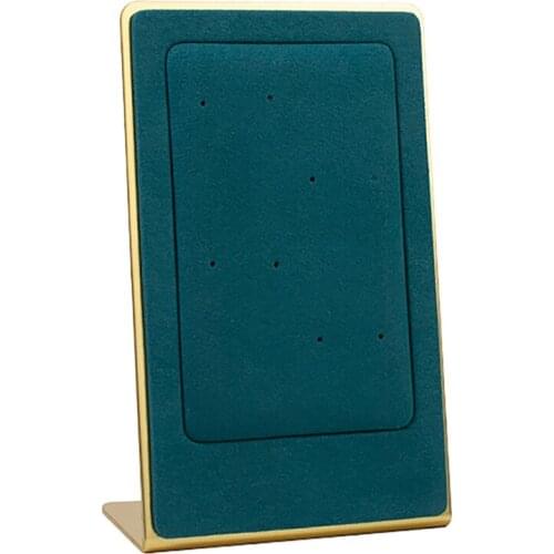 Light Luxury Creative Earrings Display Board Stand Up Earrings Display Rack Metal Velvet Jewelry Display Props