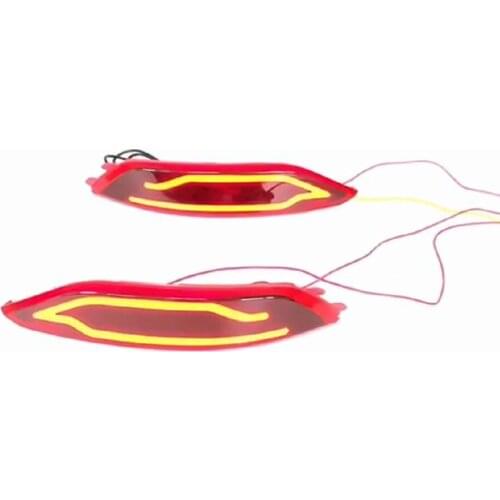 Eosuns Led Night Running Light + Brake Light, Rear Bumper Light Reflector for Hyundai Tucson 2015 2016, Wireless Switch