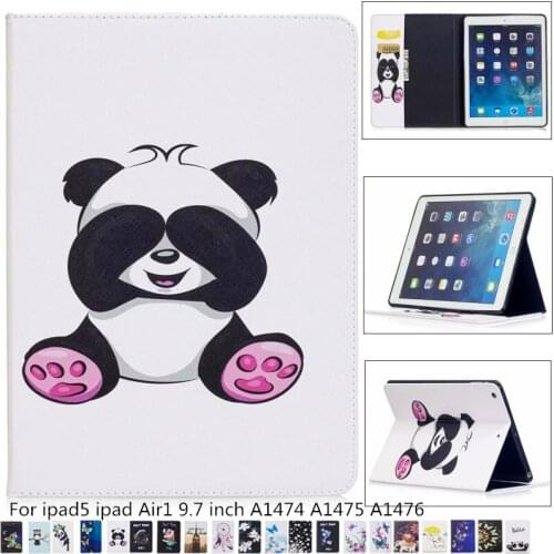 Slim Child Cartoon tablet pu leather stand flip case Cover for Ipad Air 9.7 Inch 2017 for IPad5 I Pad 5 A1474 A1475 A1476 + pen