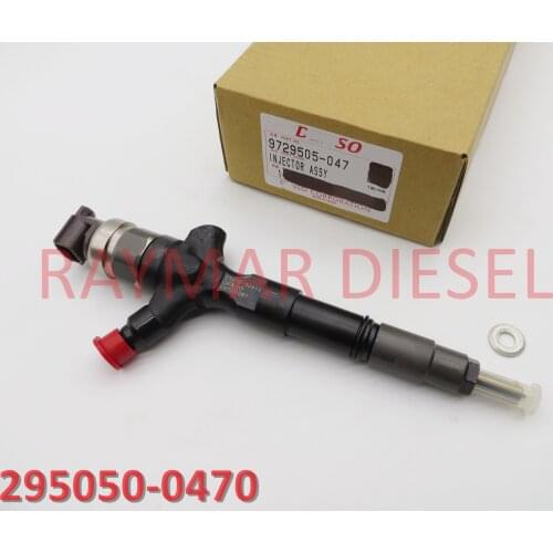 Genuine common rail fuel injector 295050-0470, 295050-0210 for 1KD-FTV 23670-39255, 23670-30410, 23670-39355