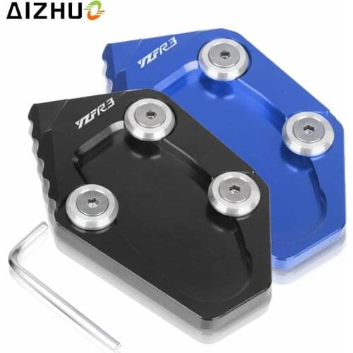 Motorcycle Side Stand Enlarge Plate Kickstand Extension For YAMAHA YZFR3 YZFR25 YZF-R3 YZF-R25 YZF R3 R25 2015 2016