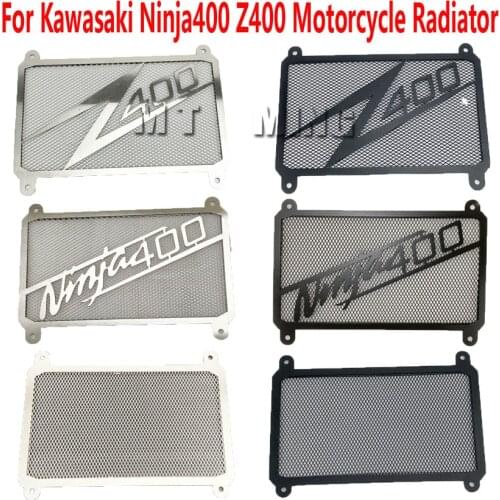 Motorcycle Radiator Guard Grille Protector Radiator Shield for Kawasaki Ninja 400 Z400 Engine Radiator Grille Guard Cover Protec