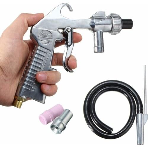 1 Ceramic Nozzle 1 Steel Nozzle 1 Sand Suction Pipe Industrial Sandblasting Gun High Quality Abrasive Air Sand Blasting Gun kit