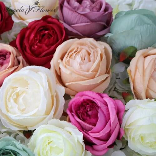 100PCS/LOT big rose flower heads silk DIY wedding fake arrangement flower shop window display hotel wall DIY decoration for home