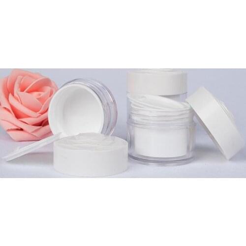 2Pcs Jars with Screw Cap Lid for Powdered Eyeshadow Mineralized Makeup Cosmetic Samples Face Cream