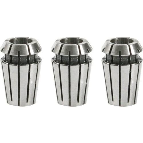 3Pcs ER11 CNC Collet Chucks Tool Bits Holder 1/8 Inch (3.175mm) 4mm 6mm spring collet