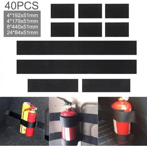 4 x 10pcs Universal Paste Type Car Trunk Fire Extinguisher Storage Fixed Tape Fit the phone cigarette bottle other stuff
