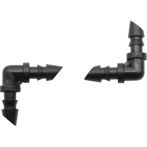 50 Pcs Hose elbow water hose connectors 1/4 Inch bending joints garden pipe connectors drip irrigation Connect 4mm / 7mm hose