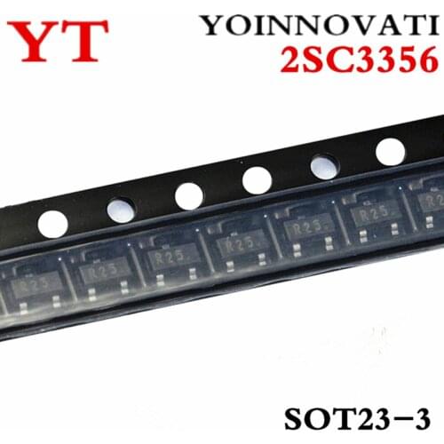50pcs/lot 2SC3356 3356 R25 0.1A/12V NPN SOT23 IC Best quality