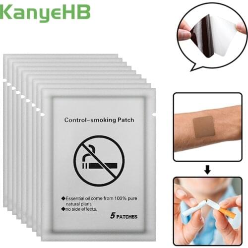 70pcs/14bags Quit Smoking Patch Stop Smoking Anti-smoke Patch Not Cigarettes Smoking Cessation Plaster Smoker Health Therapy