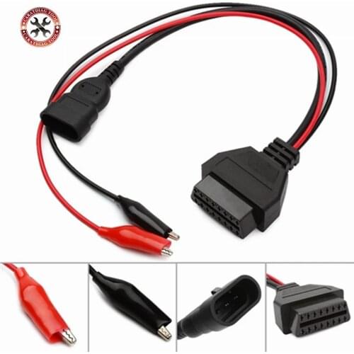 Car cable for F-iat 3 Pin to 16 Pin OBDII OBD2 connector Adapter Auto Car Cable obd 3pin Diagnostic Cable with Best Price