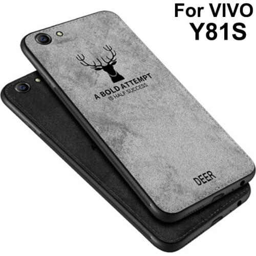 For VIVO Y81S Case Soft phone case For vivo Y81 S Cases Protection Back Cover vivoY81S Cloth + TPU phone case Y 81S Shell coque